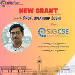 Received ACM SIGCSE Special Projects Grant